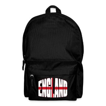 England Fussball Shirt, Englisches Fan Style - Rucksack - Schwarz - Vorne