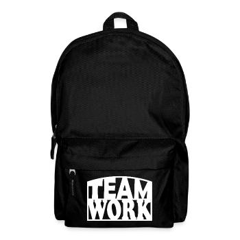 Pochoir en Audace pour le travail d’équipe - Sac à dos - noir - Devant