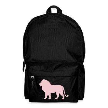 Pastell LöwenSilhouette - Rucksack - Schwarz - Vorne