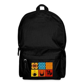 Retro - Backpack - black - Front
