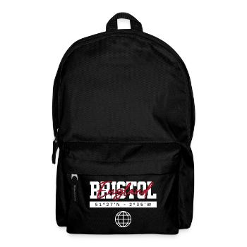 Bristol England Koordinaten Reise Souvenir - Rucksack - Schwarz - Vorne