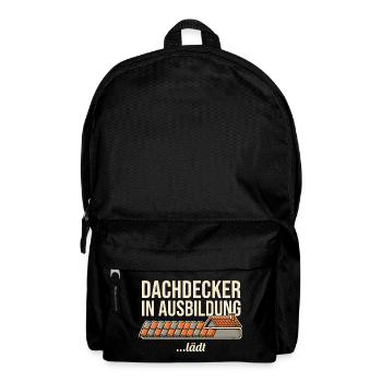 Dachdecker In Ausbildung Azubi Lehrling Handwerk - Rucksack - Schwarz - Vorne