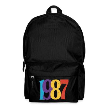 Geboren 1987 Geburtstagsgeschenk Geburtstag 87 - Rucksack - Schwarz - Vorne