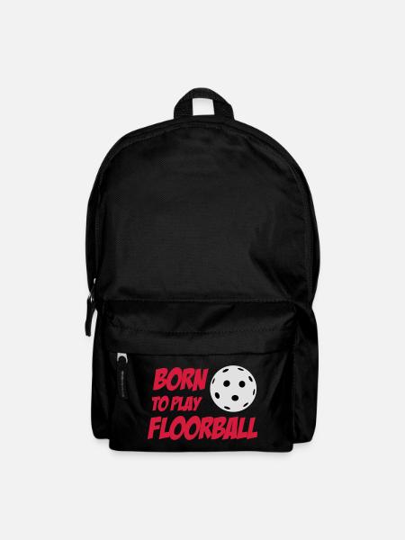 Born To Play Floorball - Rucksack - Schwarz