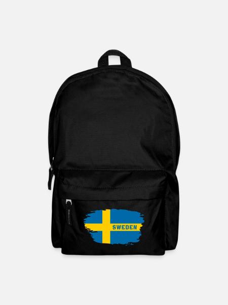 Schweden Flagge / Geschenk Skandinavien Stockholm - Rucksack - Schwarz