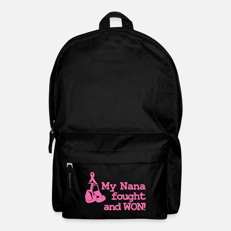 T-shirt de sensibilisation au cancer du sein - Sac à dos - noir