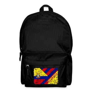 Ecuador Flaggen Design / Geschenk Südamerika - Rucksack - Schwarz - Vorne