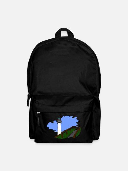 Leuchtturm Egmond - Rucksack - Schwarz