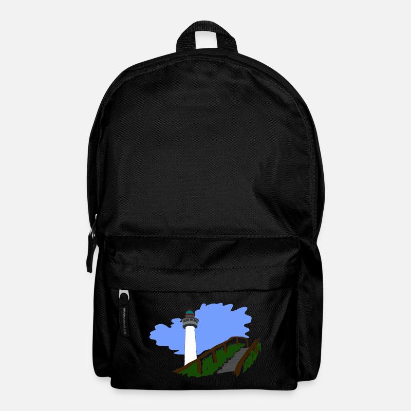 Leuchtturm Egmond - Rucksack - Schwarz