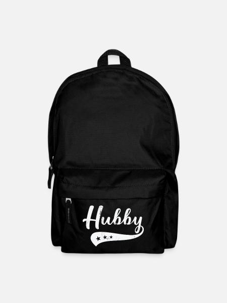 Funny Classic Hubby Baseball Matching Couple Wifey - Rucksack - Schwarz