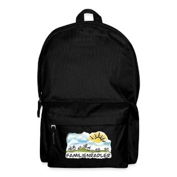 Familienradler Sonnenaufgang Design - Rucksack - Schwarz - Vorne