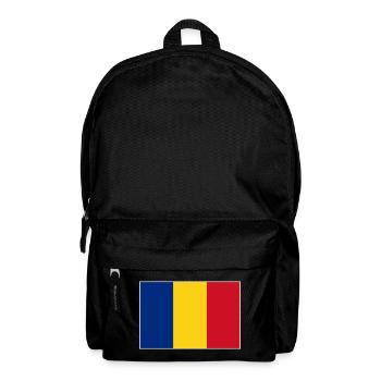 Flagge Rumänien - Rucksack - Schwarz - Vorne