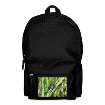 Libellen Poster Blaupfeil Geschenk - Rucksack - Schwarz - Vorne