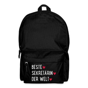 Beste Sekretärin der Welt - Rucksack - Schwarz - Vorne