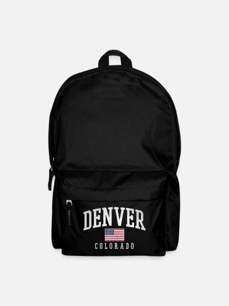 Arche du drapeau ancien de Denver, Colorado - Sac à dos - noir