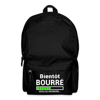 BIENTÔT BOURRE VEUILLEZ PATIENTER - Sac à dos - noir - Devant