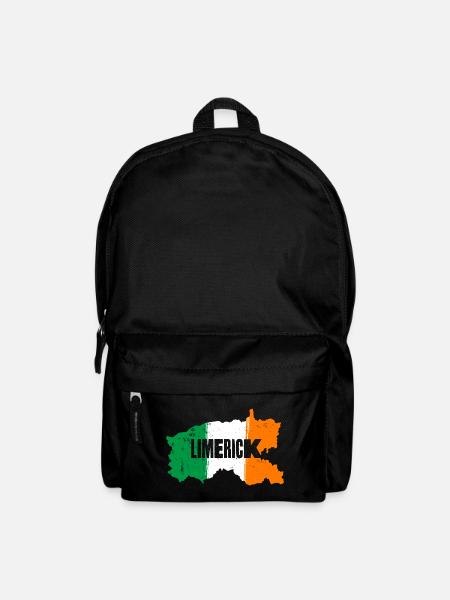 Limerick Irland County | Flagge Landkarte Kontur - Rucksack - Schwarz