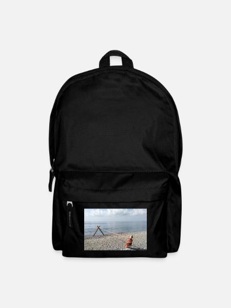 Meeresseil auf See - Rucksack - Schwarz