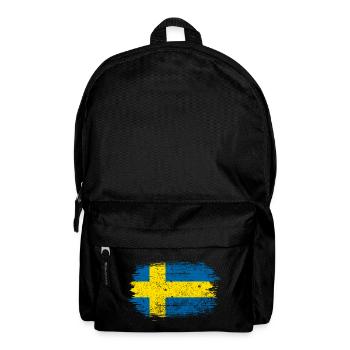 Swedish Brush Flag - Backpack - black - Front