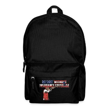Clay pigeon shooting - Backpack - black - Front