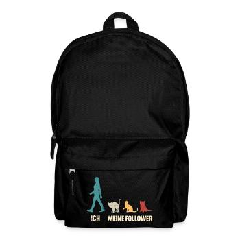 Ich Meine Follower Katzen - Rucksack - Schwarz - Vorne