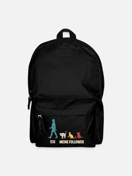 Ich Meine Follower Katzen - Rucksack - Schwarz