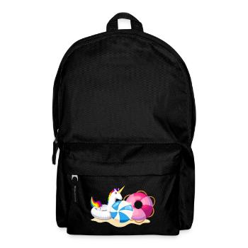 Fête de plage de licorne Été - Sac à dos - noir - Devant