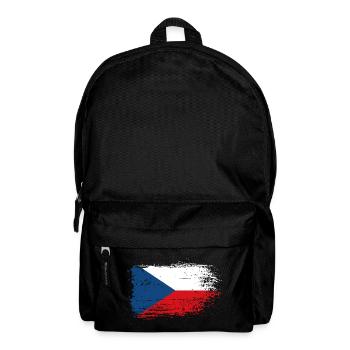 Tschechische Flagge Brush Splash - Rucksack - Schwarz - Vorne