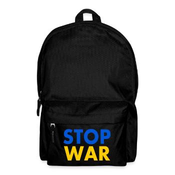Stop war - Rucksack - Schwarz - Vorne