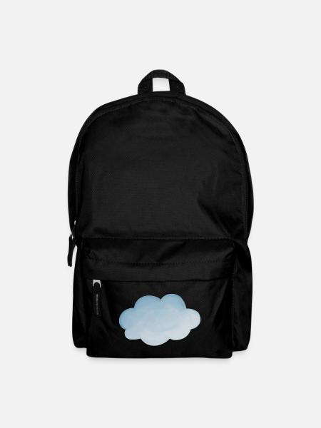 Wolke Wetter hellblau - Rucksack - Schwarz