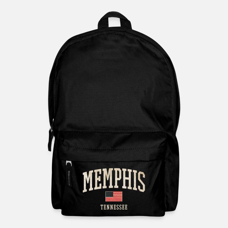 Memphis Tennessee Vintage Flag - Backpack - black
