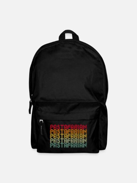 Motif de pile de polices arc-en-ciel - Sac à dos - noir