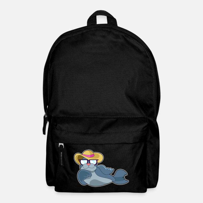 Seehund Sonnenbrille - Rucksack - Schwarz