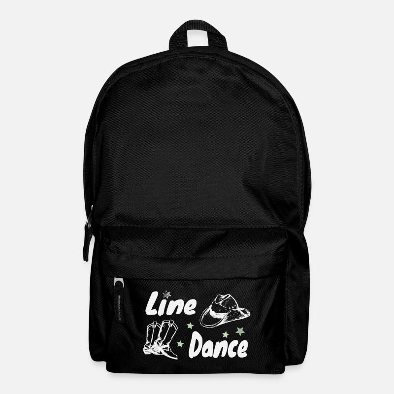 linedance mit stiefel, Tanz Tshirt für Westernfest - Rucksack - Schwarz