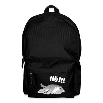 Schlafende Katze Nö!!! Nein Meinungsstabil - Rucksack - Schwarz - Vorne