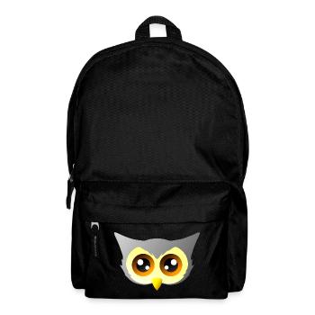 vögel closing, süßes eulengesicht - Rucksack - Schwarz - Vorne