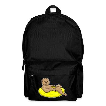 Erdmännchen Schwimmen Schwimmring Sommer - Rucksack - Schwarz - Vorne