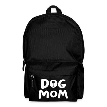 Dog Hund Mom Mutter Hundefan Tierliebe Gassi Fan - Rucksack - Schwarz - Vorne