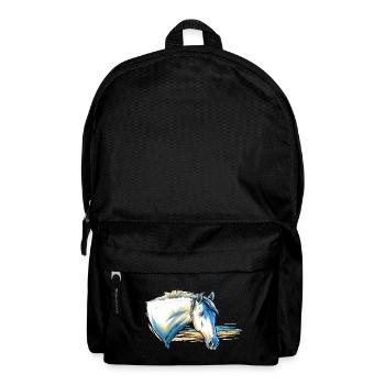Pferd Portrait - Rucksack - Schwarz - Vorne