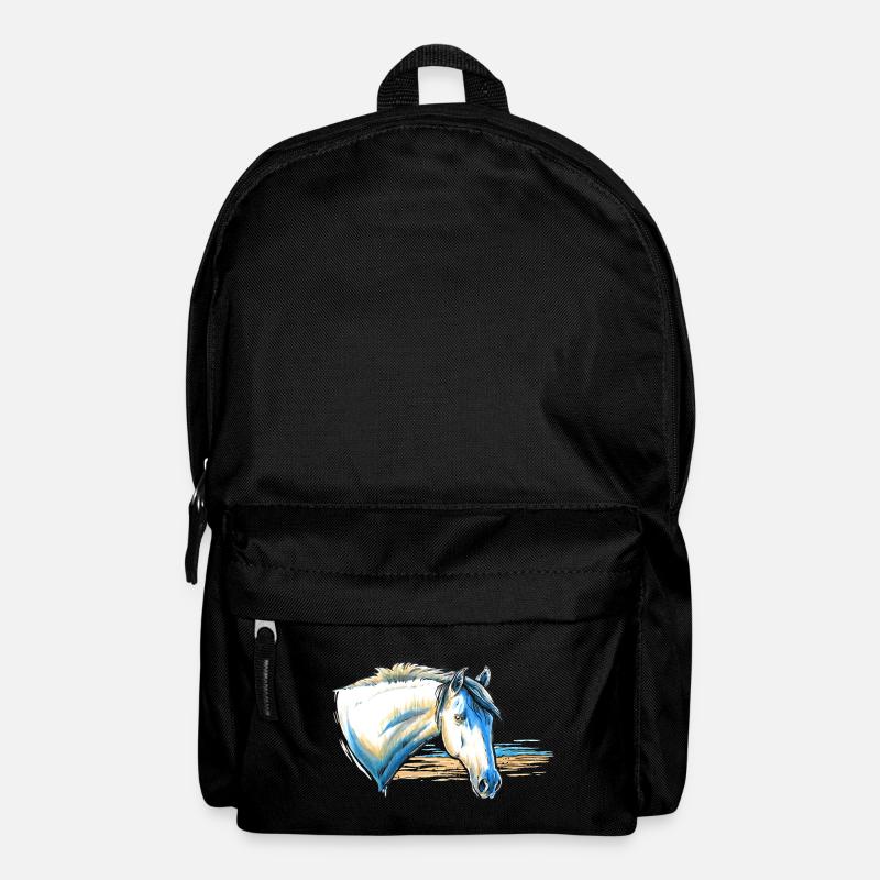 Pferd Portrait - Rucksack - Schwarz
