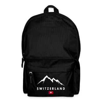 Schweiz Berg Wandern - Rucksack - Schwarz - Vorne