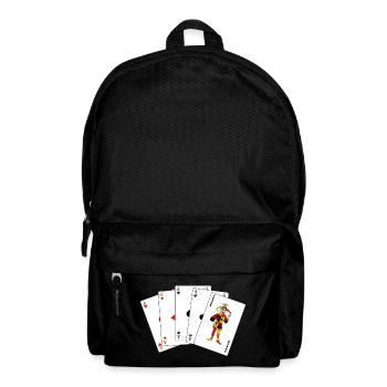 Five cards Five of a kind - Backpack - black - Front