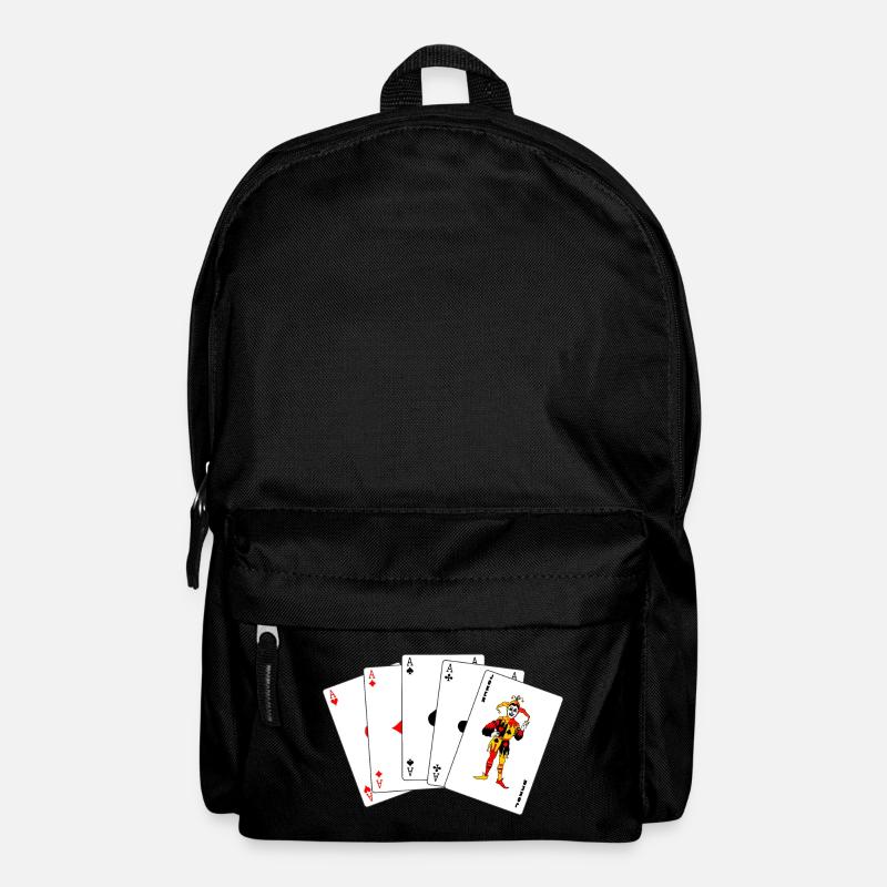 Cinq cartes Carré - Sac à dos - noir