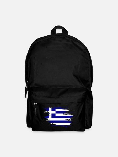 Griechenland Flagge used Design - Rucksack - Schwarz