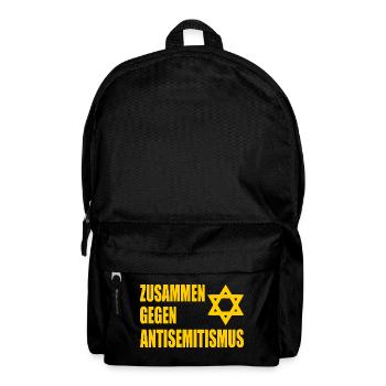 zusammen gegen antisemitismus - Rucksack - Schwarz - Vorne