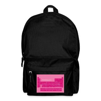 Periodensystem poster Rosa - Rucksack - Schwarz - Vorne