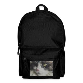 Pixel Cat Mosaic Portrait - Backpack - black - Front