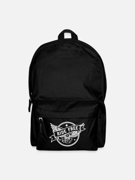 Ride Free Biker Design pour les motards - Sac à dos - noir