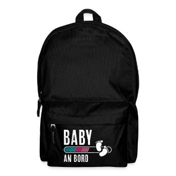 Expectant mothers BABY ON BOARD Funny - Backpack - black - Front