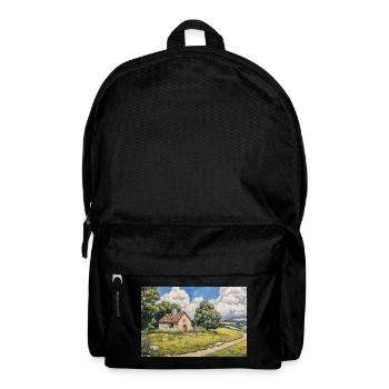 Illustration of a natural landscape - Sac à dos - noir - Devant